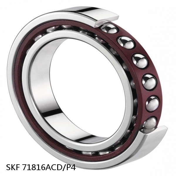 71816ACD/P4 SKF Super Precision,Super Precision Bearings,Super Precision Angular Contact,71800 Series,25 Degree Contact Angle